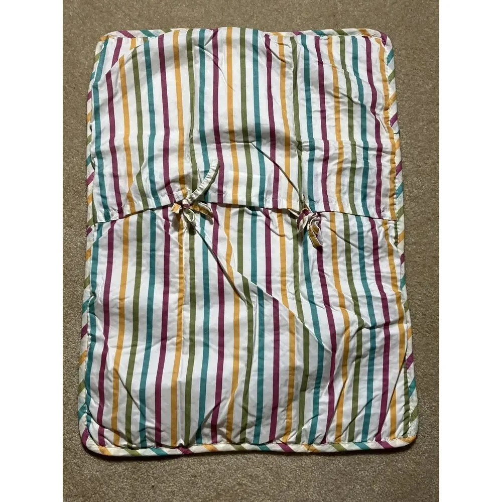 Greenland Home Fashions Quilted Pillow Shams Set of 2 Floral Striped Standard